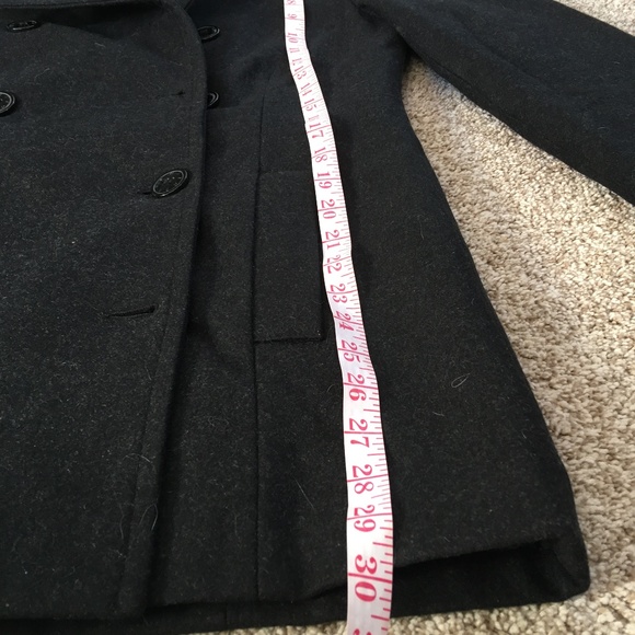 Wool Blend Hooded Pea Coat - Picture 7 of 7